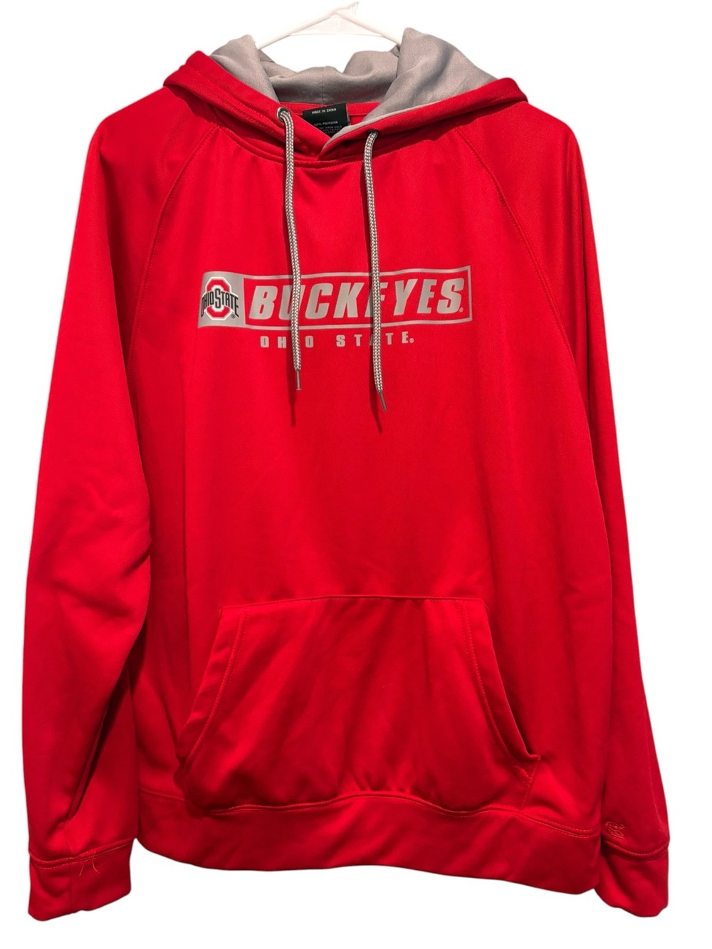 Colosseum Red Buckeyes Ohio State Hoodie Sweatshirt.  Size M